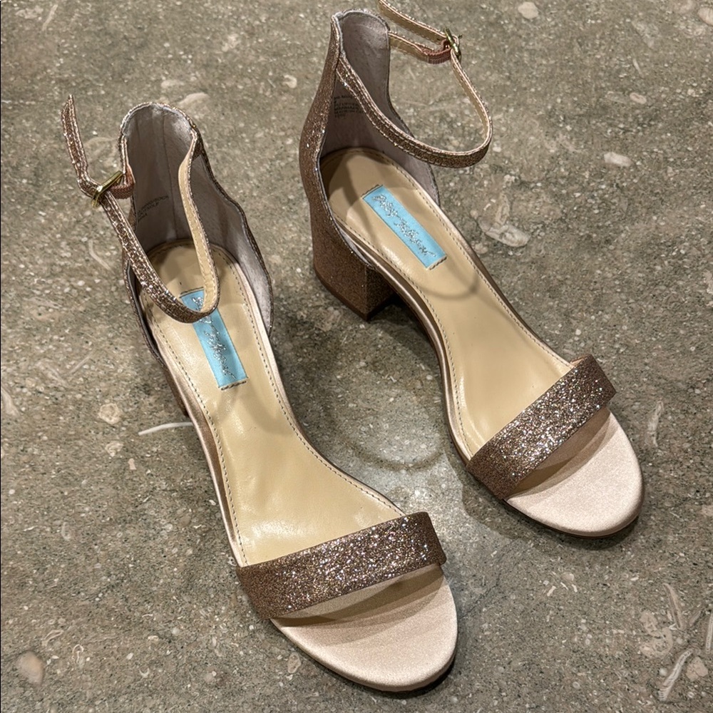 Elegant Betsey Johnson Glittery Sandals